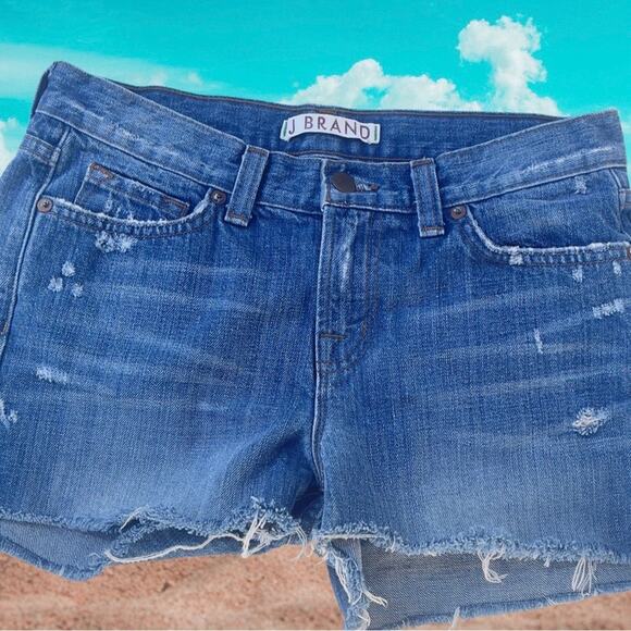J Brand Libra Jean Shorts - Cut-Off Distressed Denim - Size 26 - REVOLVE - Boho - Picture 3 of 16